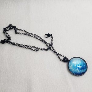 Blue Galaxy Necklace